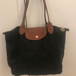 Longchamp small le pilage tote - black